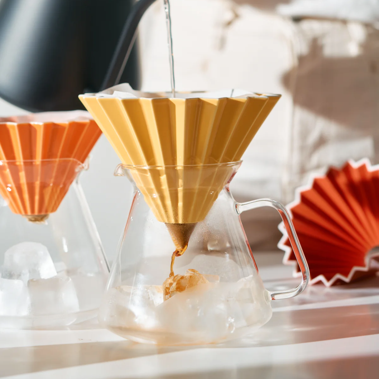 Origami Glass Coffee Server with HARIO - img_004