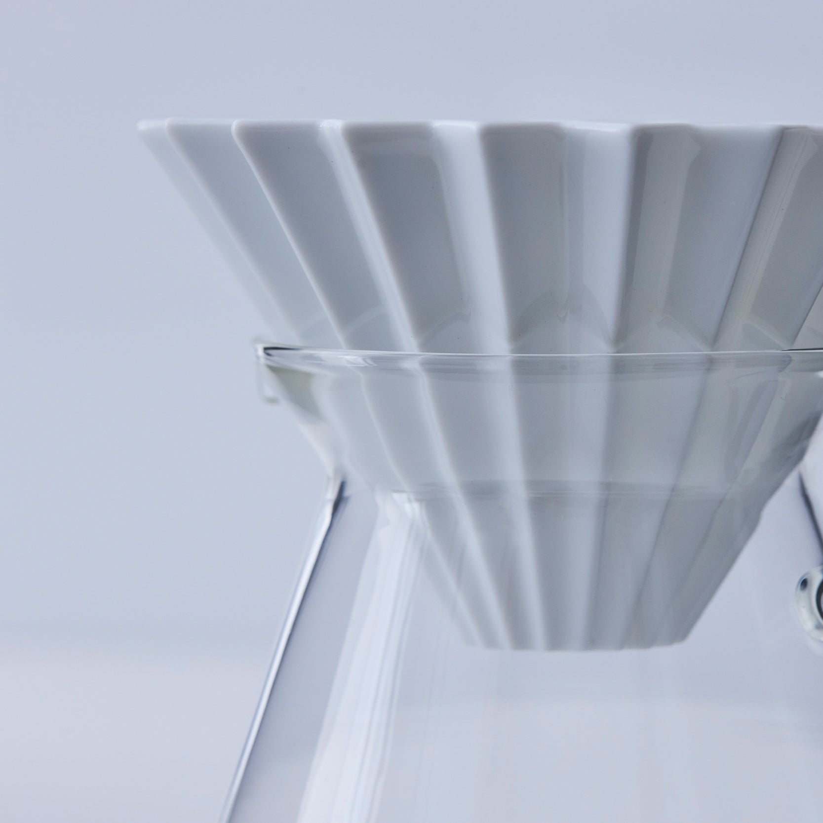 Origami Glass Coffee Server with HARIO - img_005